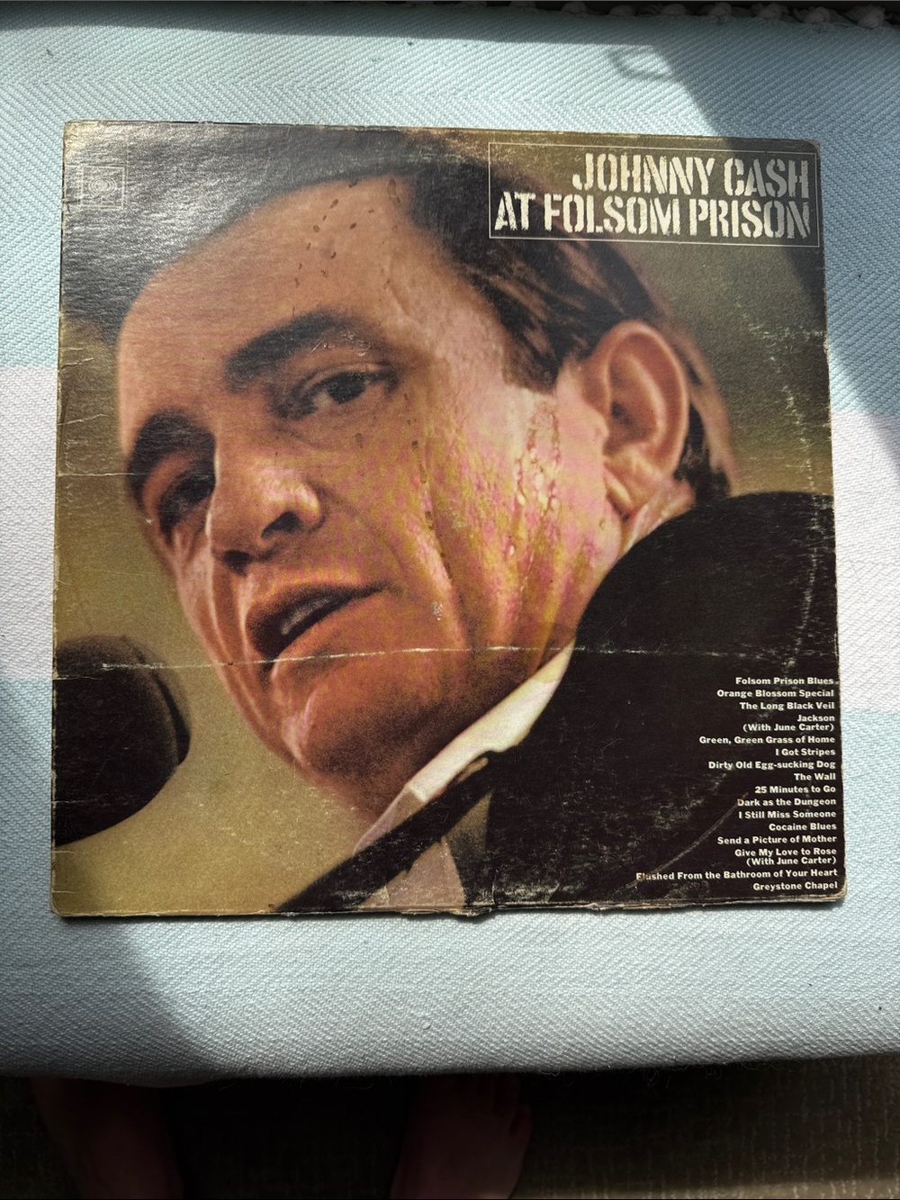 Johnny Cash At Folsom Prison Vinyl LP - Black/Brown Cover